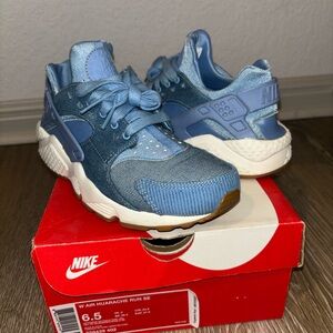 Nike Kids Denim Blue Huarache Sneakers